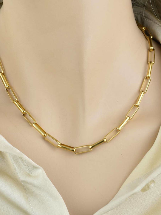 Goldjewels Αλυσίδα Λαιμού Επιχρυσωμένη από Ατσάλι