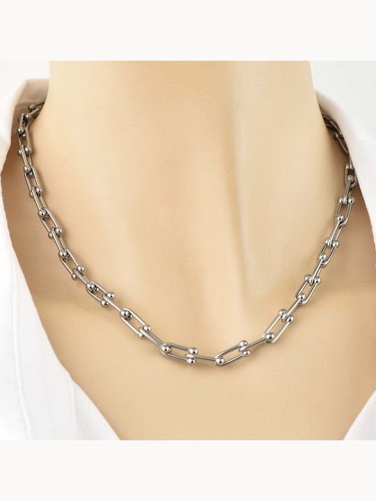 Ruin Chain Silver 6mm Neck Chain Stainless Steel 316L 55 Cm