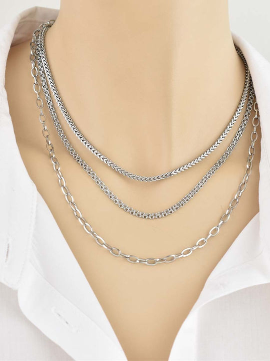 Goldjewels Αλυσίδα Λαιμού από Ατσάλι Goldjewels Αλυσίδα Λαιμού από Ατσάλι