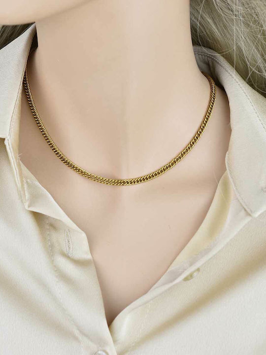 Micron Cubana Chain Gold 4mm Αλυσίδα Λαιμού Ανοξείδωτο Ατσάλι 316l 45 Cm Micron Cubana Chain Gold 4mm Αλυσίδα Λαιμού Ανοξείδωτο Ατσάλι 316l 45 Cm