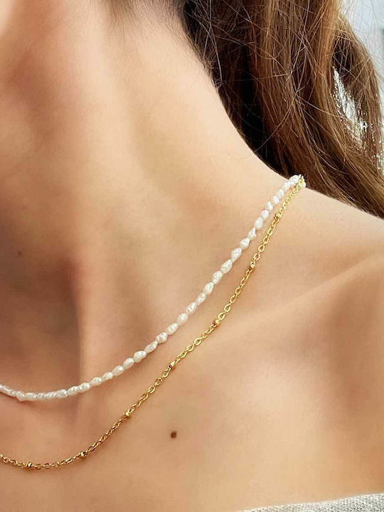 Leticia Chain Gold 2mm Αλυσίδα Λαιμού Ανοξείδωτο Ατσάλι 316l 60 Cm