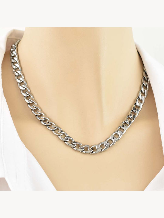 Gurmet Extra Chain Сребърна Веригa За Врат Неръждаема Стомана 316l 40 См