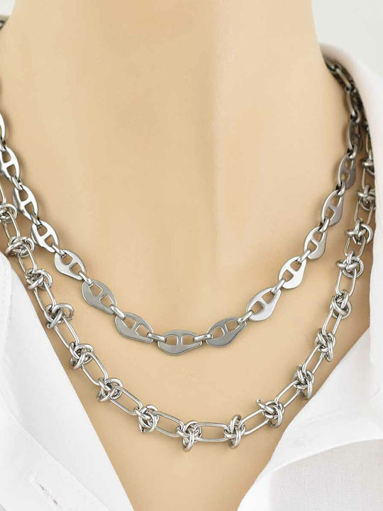 Havoc Chain Silver 6mm Neck Chain Stainless Steel 316L 40 cm