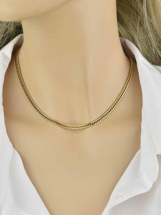 Modestia Chain Aur 6mm Lanț Gât Oțel Inoxidabil 316l 55 Cm Modestia Chain Aur 6mm Lanț Gât Oțel Inoxidabil 316l 55 Cm