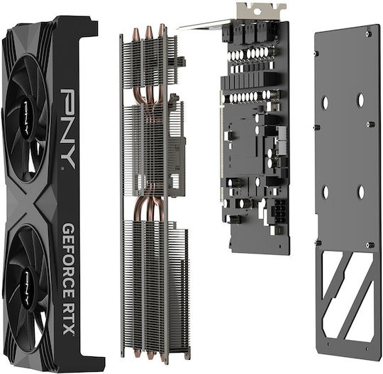 PNY GeForce RTX 4060 Ti 8GB GDDR6 Verto Dual Fan Κάρτα Γραφικών