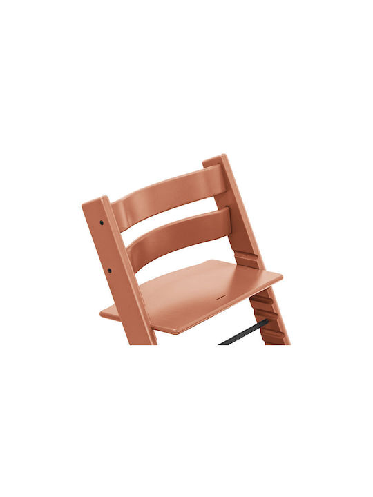 Stokke Tripp Trapp Καρεκλάκι Φαγητού με Ρυθμιζόμενο Ύψος Terracotta