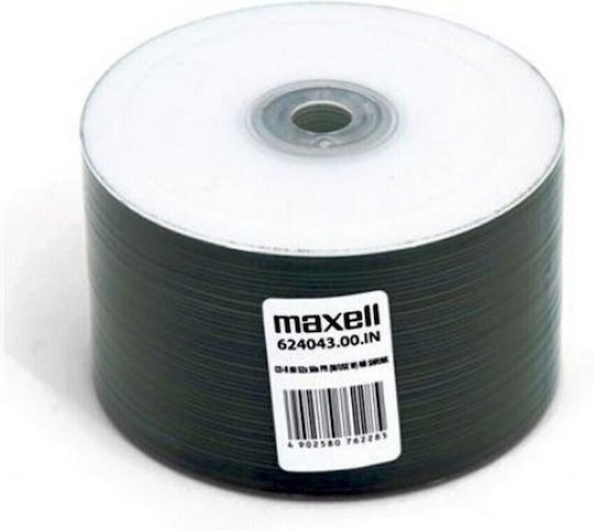 Maxell Εγγράψιμα CD-R 52x 700MB Cake Box 50τμχ