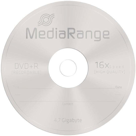 MediaRange Записваеми DVD+R 16x 4.7ГБ Кутия за торта 25бр
