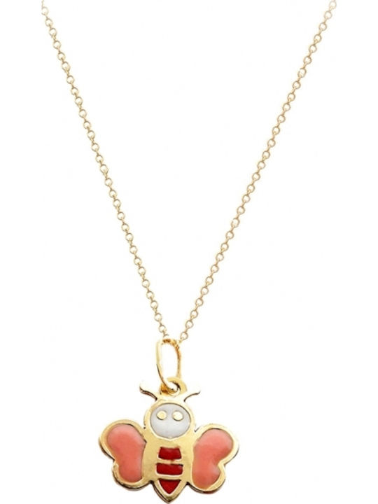 Luxus Schmuckset Halskette Ohrringe Gold K14 Gok-Set-104 Rotes Weißes Rosa