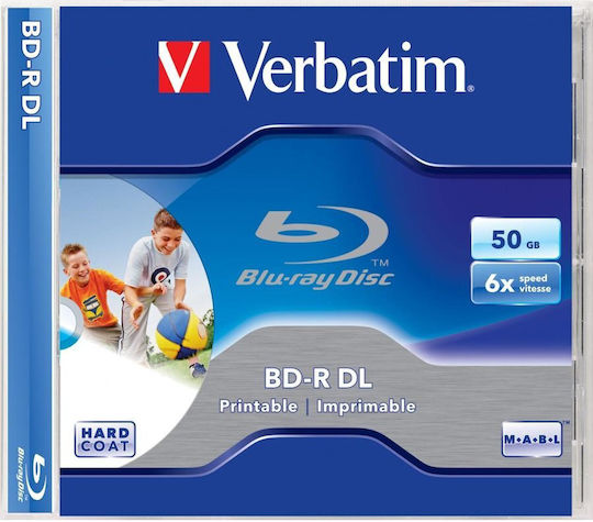 Verbatim Εγγράψιμα BD-R 6x Printable 50GB 10τμχ