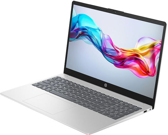 HP 15-fd0234nw 15.6" FHD (Kern i3-1215U/8GB/256GB SSD/Kein Betriebssystem) Natural Silver (International English Tastatur)