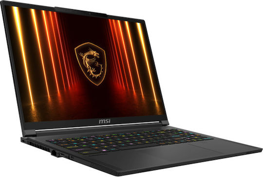 MSI Stealth A16 AI+ A3XWHG 16" OLED QHD+ 240Hz (Ryzen AI 300 Series-9 ХX 370/32GB/1TB SSD/GeForce RTX 5070 Ti/W11 Home) (Международна английска клавиатура)