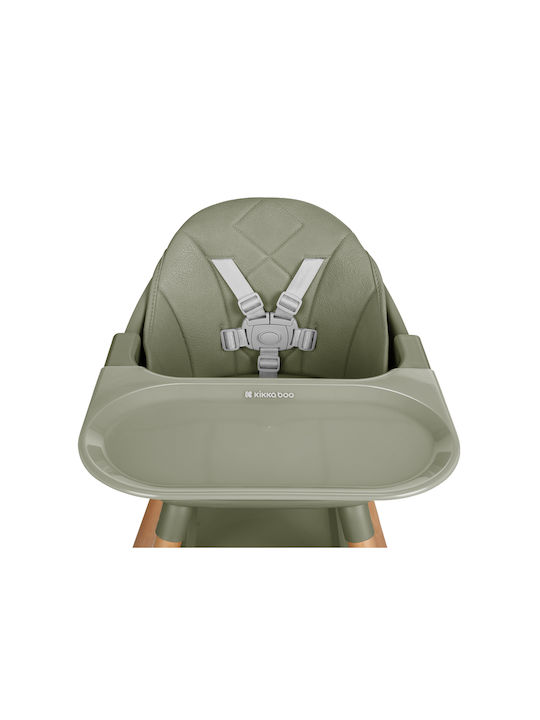 Kikka Boo Woody Baby Highchair 2 in 1 Army Green