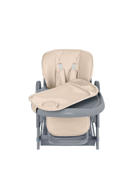 Kikka Boo Comfy+ Αναδιπλούμενο Καρεκλάκι Φαγητού με Ρυθμιζόμενο Ύψος Beige