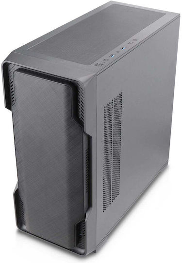 Nanoxia DS-9 ARGB TG-Mesh Gaming Middle Tower Carcasă Calculator cu Fereastră Laterală Negru