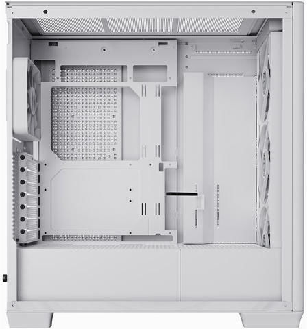 APNX C1-R v1 Gaming Midi Tower Computer Case with Side Window and RGB Lighting White