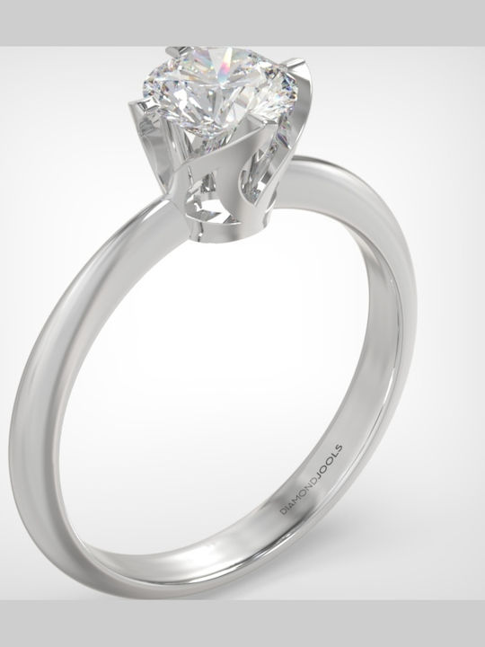 18k Single Stone Engagement Ring Diamond Lr222 18k Single Stone Engagement Ring Diamond Lr222