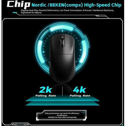 ATK VXE Dragonfly R1 Pro Max 1K Ασύρματο Gaming Ποντίκι 26000 DPI Μαύρο