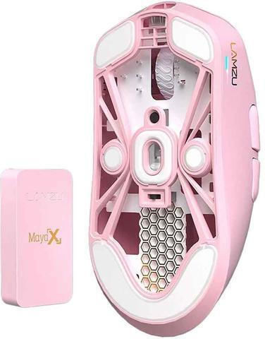 Lamzu Maya X Безжична Геймърска Мишка 30000 DPI Light Pink