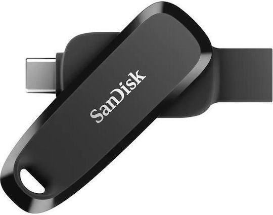 Sandisk 256GB USB 3.2 Stick with connection USB-A & USB-C Black