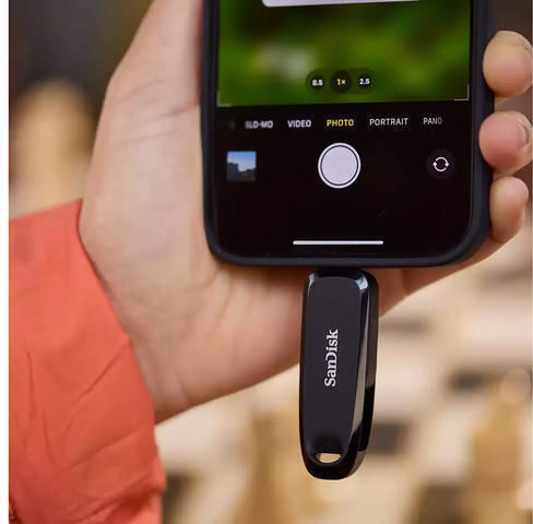 Sandisk 256GB USB 3.2 Stick with connection USB-A & USB-C Black
