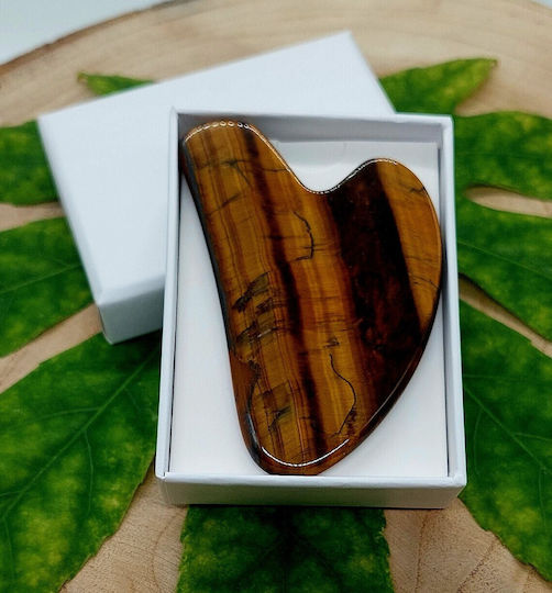 Authentic Gua Sha Tiger Eye Face Massage Stone Tiger Eye