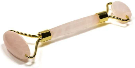 Μασάζ Προσώπου Gua Sha Πέτρα Χαλαζία + Ρολό Anti-Aging Gesichtsroller Rose