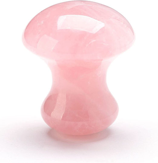 Piatră Din Quartz Roz Pentru Masaj Facial Mushroom Massager Rose Quartz