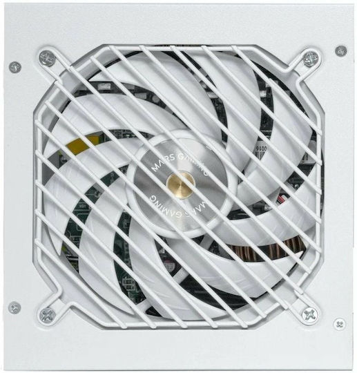 Mars Gaming 1000W Бял Компютърно захранване Пълен модул 80 Plus Gold (MPB1000PSIW)