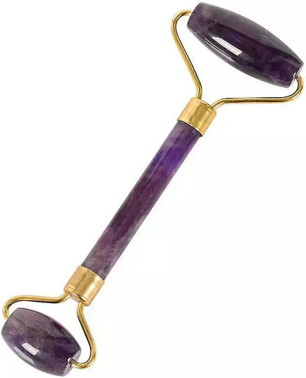 Ρολό Μασάζ Προσώπου Ορυκτό Αμέθυστος Amethyst Anti-aging Face Roller