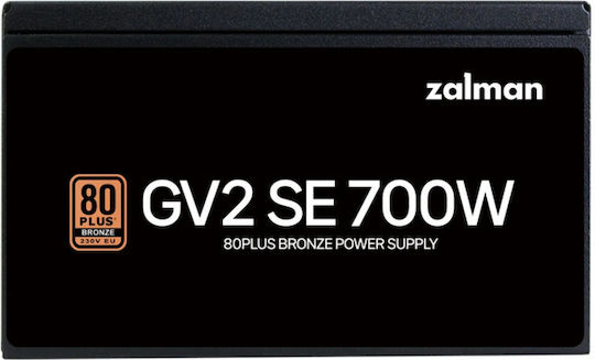 Zalman ZM700-GV2-SE 700W Μαύρο Τροφοδοτικό Υπολογιστή Full Wired 80 Plus Bronze