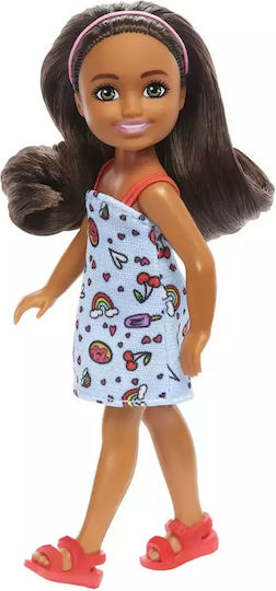 Păpușă Barbie Family Chelsea Păr Creol Sfânt Rochie Albastră