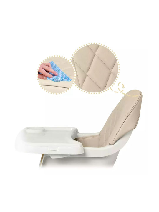 Nukido Lilo Καρεκλάκι Φαγητού με Ρυθμιζόμενο Ύψος Beige