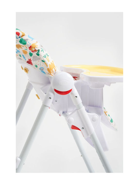 Mothercare Bright Foldable Baby Highchair with Adjustable Height Multicolour