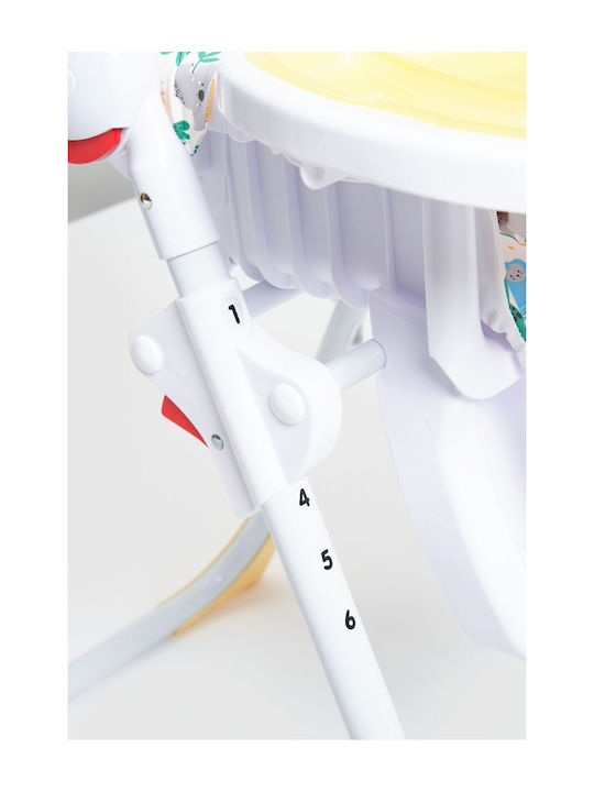Mothercare Bright Foldable Baby Highchair with Adjustable Height Multicolour