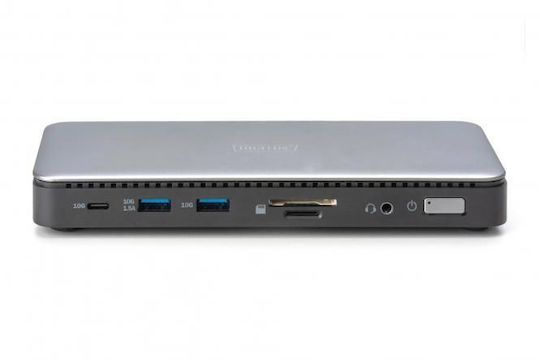 Digitus Usb-C 11-Port USB-C Docking Station με HDMI 4K PD Ethernet Γκρι
