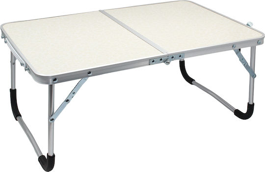 Keskor Τραπέζι Αλουμινίου για Camping Πτυσσόμενο 60x40x26cm Ασημί