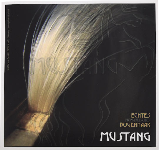 Gewa Violin/ Viola Bow Hair Mustang Arc de Schimb Strat unic, foarte rezistent