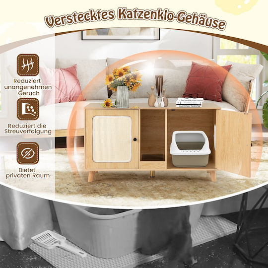Costway Cat Toilet White