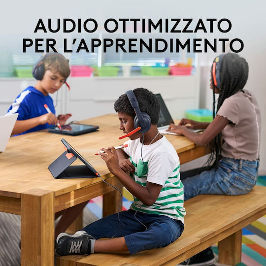 Logitech Zone Learn Classic Blue Over Ear Multimedia Headphone with Microphone USB-C Blue