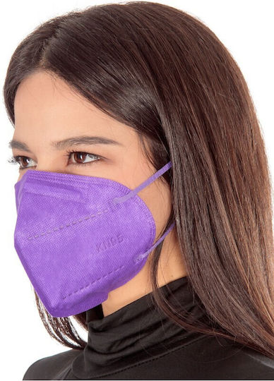Μάσκα Προστασίας FFP2 Μωβ mask-KN95-50-(prpl) 50τμχ