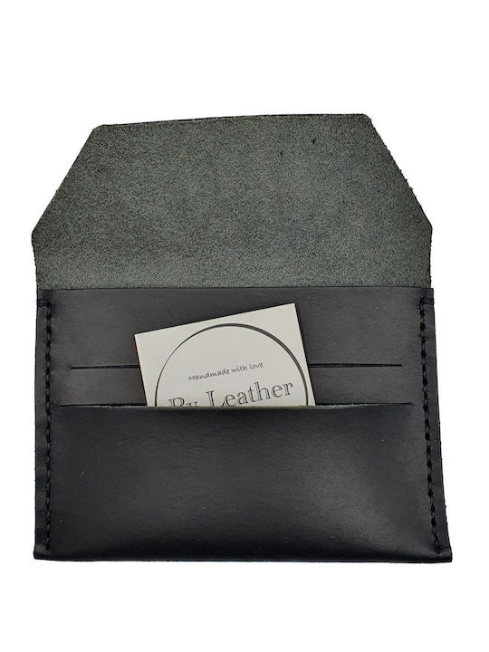 Handmade Leather ID Passport Case Engraving Black