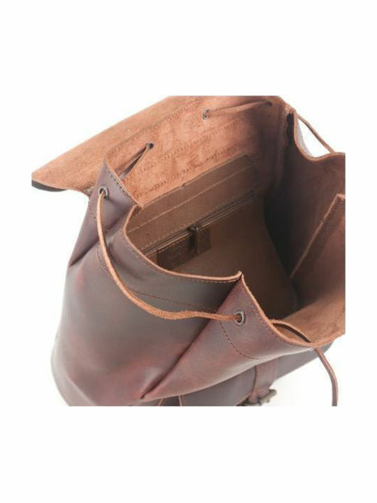 Kouros Women's Leather Backpack Leather A Quality 403 Bordeaux