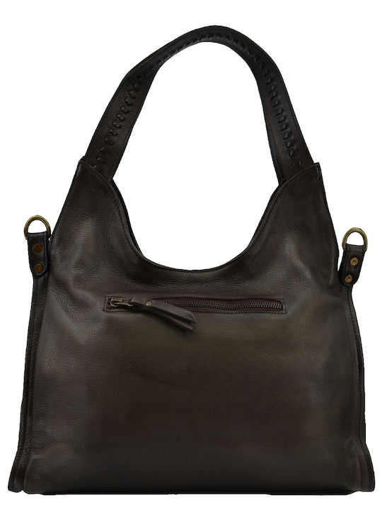 Leather 100 Δερματινη Γυναικεια Τσαντα Κωδικος 04-bag-ilbs-6225 Brown