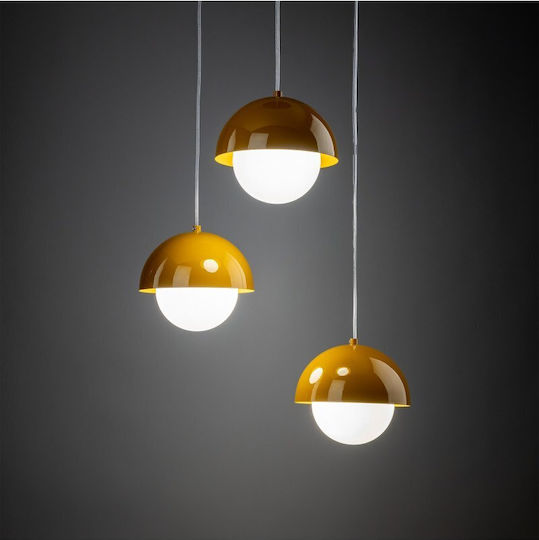 TK Lighting Κρεμαστό Φωτιστικό Μπεζ 31.5εκ.