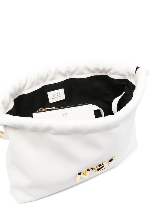 Nº21 Eva Crossbody Clutch Bag White