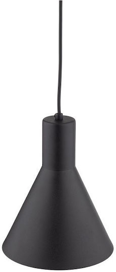 TK Lighting Pendant Light Black with Socket E27 18x155cm