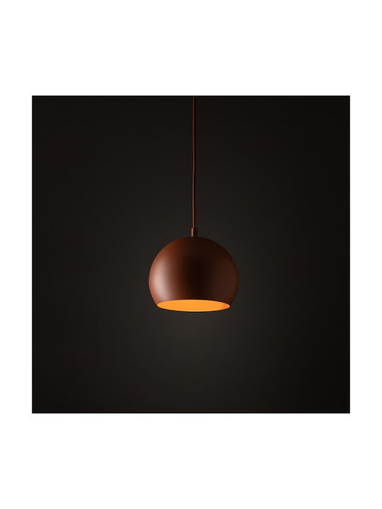 TK Lighting Κρεμαστό Φωτιστικό Κόκκινο με Ντουί E27 17x150εκ.