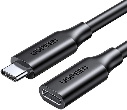 Ugreen Video Cable USB-C Male - USB-C Female 100W PD Black 1m 10387