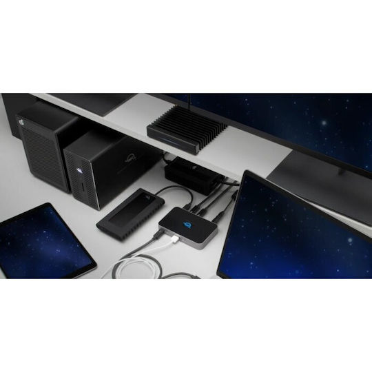 OWC Thunderbolt Hub USB-C / Thunderbolt 4 / USB-A Docking Station με 4K Μαύρο